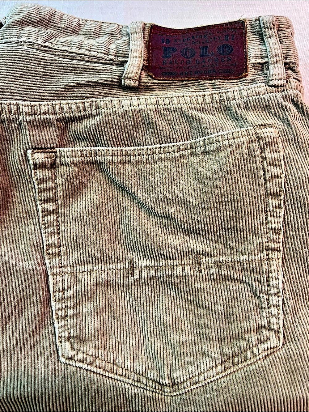 Polo Ralph Lauren Polo Straight-Leg Corduroy Pants Waist 34
